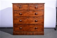 Lot 440 - Victorian mahogany chest of drawers