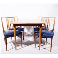 Lot 382 - A teak dining room suite, by Gordon Russell Limited, Broadway