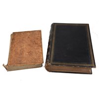 Lot 79 - Family Bible printed by Cassell, and one other disbound volume, (2).
