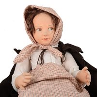 Lot 171 - Large Nora Wellings felt doll, 80cm tall.