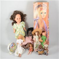 Lot 351 - Vintage dolls and toys; Including Sindy's sister Patch by Pedigree etc