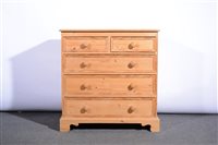 Lot 470A - Pine chest of drawers