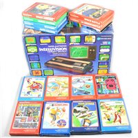 Lot 302 - Mattel Electronics Intellivision early games console and games.
