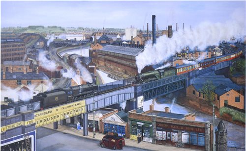 Lot 330 - After Richard Piccaver 1992 "Leicester West Bridge" a signed Limited Edition print number 488/500, 34cm x 52cm