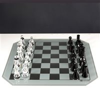 Lot 66 - Swarovski Crystal chess set and board, both boxed.