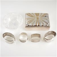 Lot 230 - A small quantity of white metal and silver items.