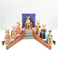 Lot 20 - Royal Doulton Bunnykins 'The Tudor Collection', and limited edition Winnie the Pooh bookends.