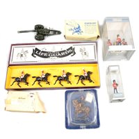 Lot 127 - Britains military figures and vehicles, some boxed.