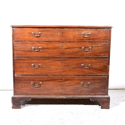 Lot 420 - A Victorian mahogany chest of four drawers