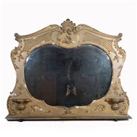 Lot 454 - Two large gilt mirrors