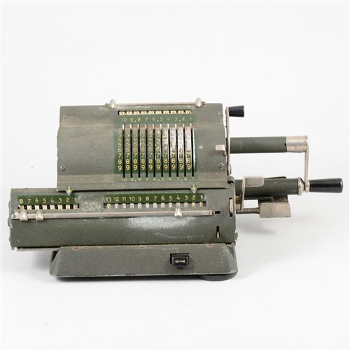 Lot 112 - Vintage manual adding machine.