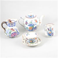 Lot 57 - A part china tea, coffee and dinner service by Booths, 'The Pompadour' pattern.