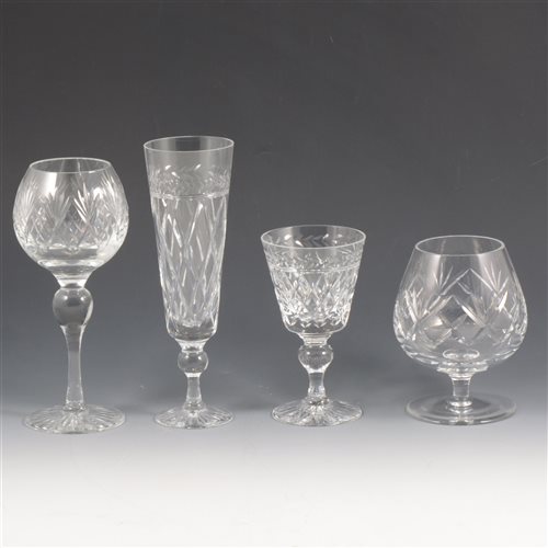 Lot 46 - A quantity of cut-glass crystal tableware