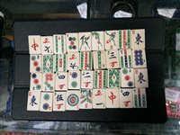 Lot 165 - A Mahjong set in wooden case, by Chad Valley