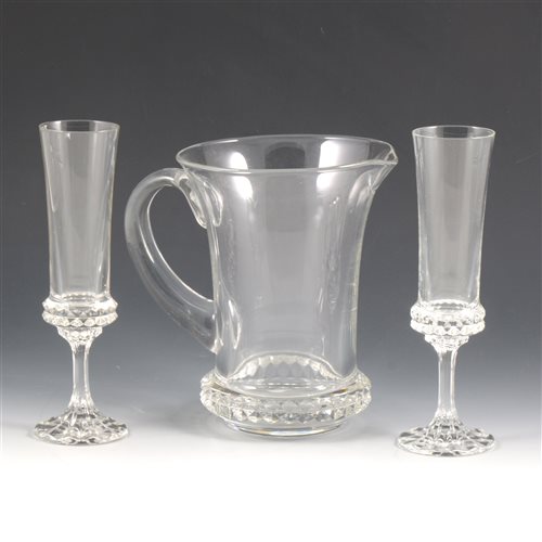 Lot 50 - A quantity of Villeroy & Boch crystal wine glasses and water jug.