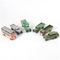 Lot 139 - Dinky Toys die-cast models and vehicles, all loose and playworn.