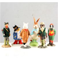Lot 22 - A collection of Beswick and Coalport figures including Beatrix Potter.