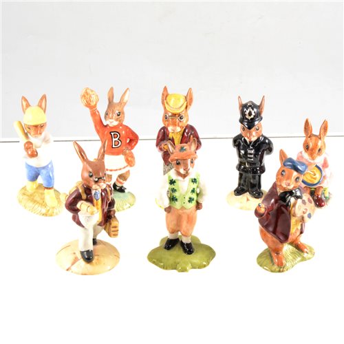 Lot 51 - A collection of twenty one Royal Doulton Bunnykins and seven Brambley Hedge figures, unboxed