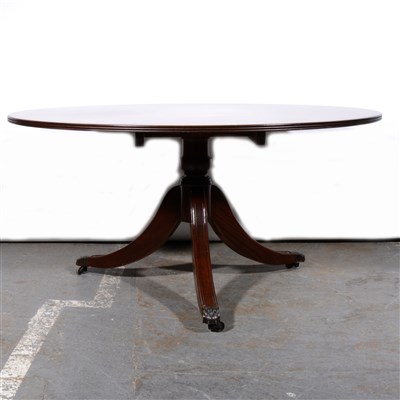 Lot 376 - Reproduction mahogany coffee table, ...