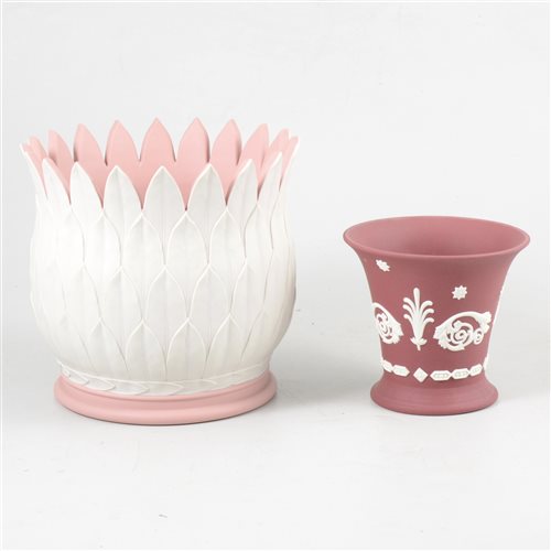 Lot 56 - Two Wedgwood jasperware vases
