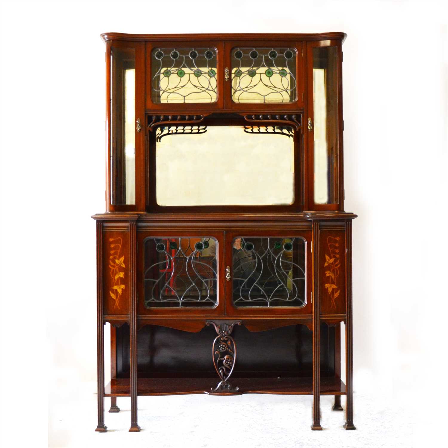 Lot 515 - An Art Nouveau  mahogany display cabinet, circa 1910