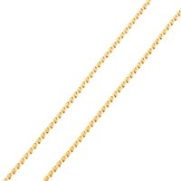 Lot 257 - An 18 carat yellow gold chain necklace, 2.4mm gauge S link, 43cm long, approximate weight 13.2gms.