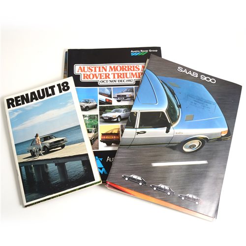 Lot 261 - A large collection of car and truck brochures.
