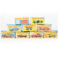 Lot 221 - Matchbox Toys; Superfast series die-cast models, all boxed (9).