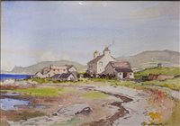 Lot 346 - William Hoggatt, Coastal scene, watercolour.