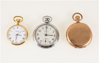Lot 201 - A collection of watches and medals to include a silver engine turned sovereign case hallmarked Birmingham 1897