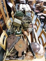 Lot 155 - Large quantity of brass ware, metal ware