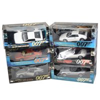 Lot 236 - Autoart 007 James Bond model cars, 1:18 scale, all boxed (6).