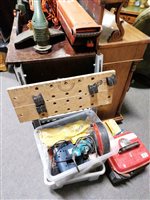 Lot 468 - Flymo garden vac, other power tools, Workmate, etc.