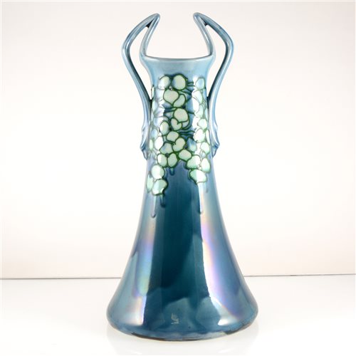 Lot 527 - A Minton Secessionist series twin-handled vase, model no. 34