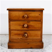 Lot 279 - AMENDMENT this is now a pair, modern pine pedestal chests of drawers, ...