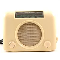 Lot 434 - Vintage Bush type DAC 90A Bakelite radio, cream body.