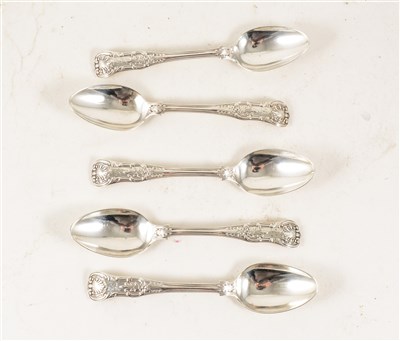Lot 158 - Set of twelve William IV silver teaspoons, James & Albert Savory, London 1836