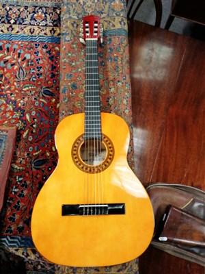 Lot 357 - A Stagg classical guitar with fabric case.