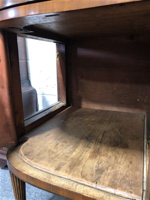 Lot 445 - A George III mahogany breakfront sideboard