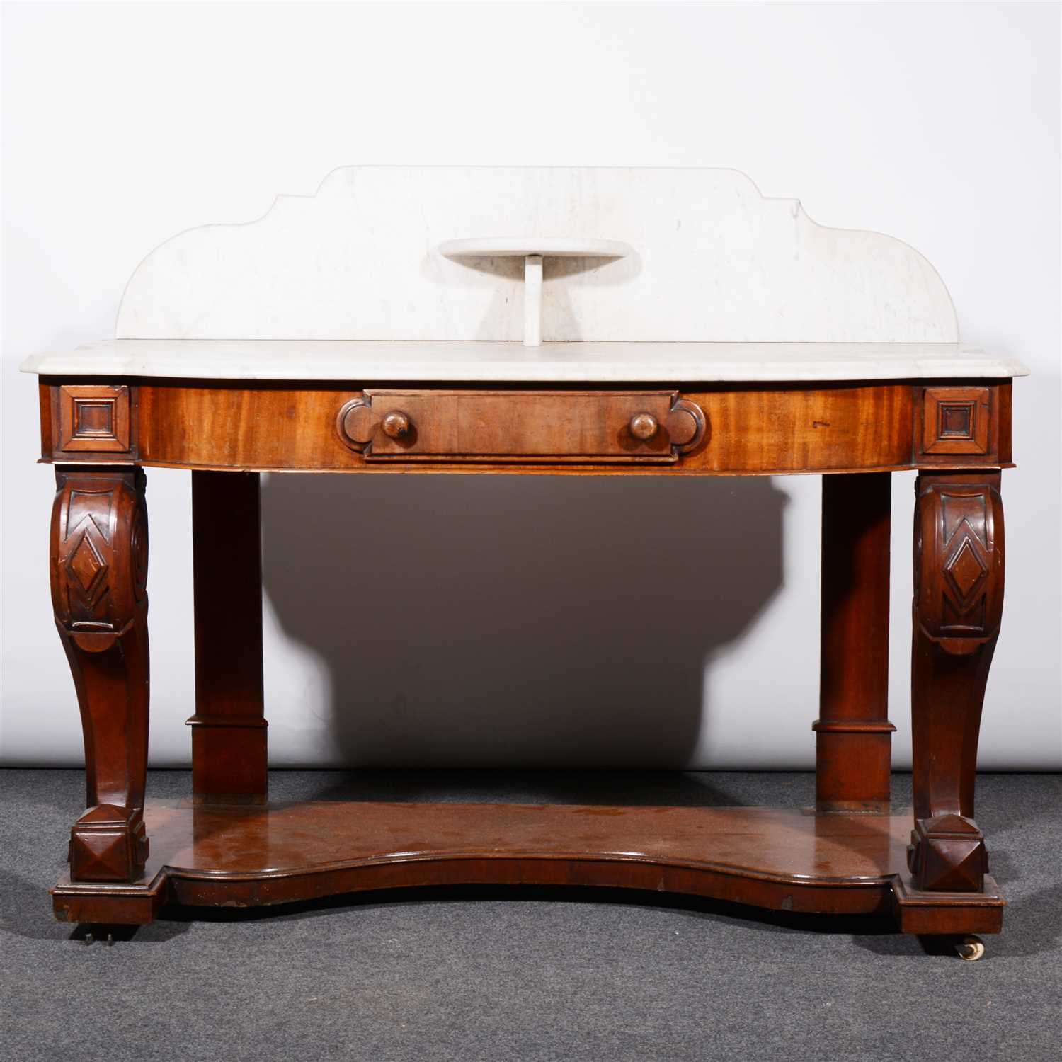 Lot 405 - Victorian mahogany Duchess washstand, ...