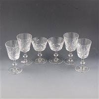 Lot 48 - Six Edinburgh crystal wine glasses, ...