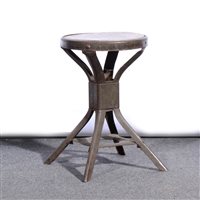 Lot 327 - Ever-right metal machinist's stool, ...