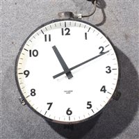 Lot 333 - Metal framed wall clock, dial signed Chloride Gent