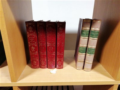 Lot 201 - A large collection of books, to include Charles Dickens, Illustrated Library Edition, thirty volumes, Julius Payer, "Arctic Voyages", Macmillan & Co., 1876, Henry Barton Baker, "Our Old Actors"