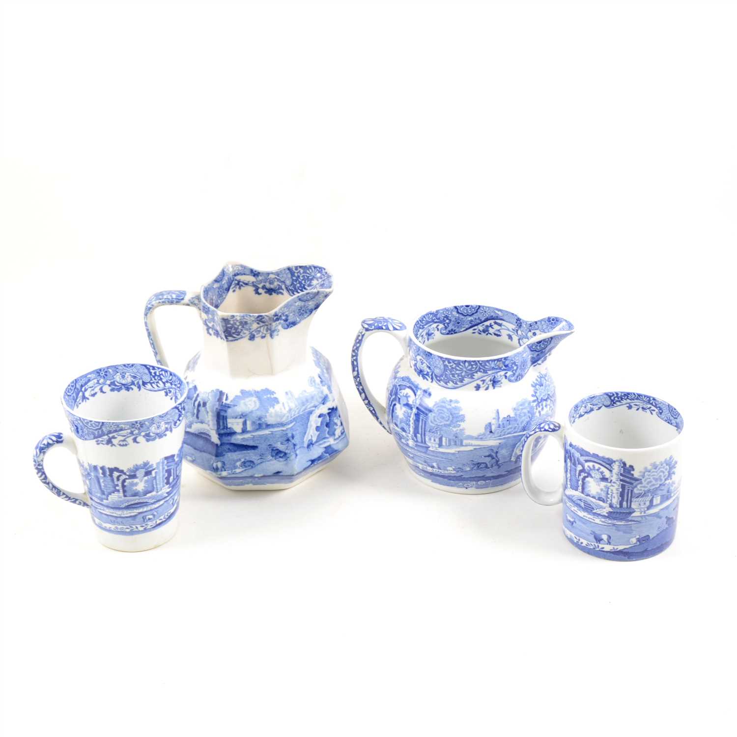 Lot 91 - A quantity of Spode blue and white transfer printed ware in the "Italian" design.