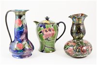 Lot 11 - Three English Art Pottery vessels in the Art Nouveau style