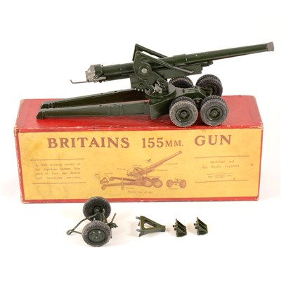 Lot 123 - Britains Toys; no.2064 155mm military field gun, boxed.