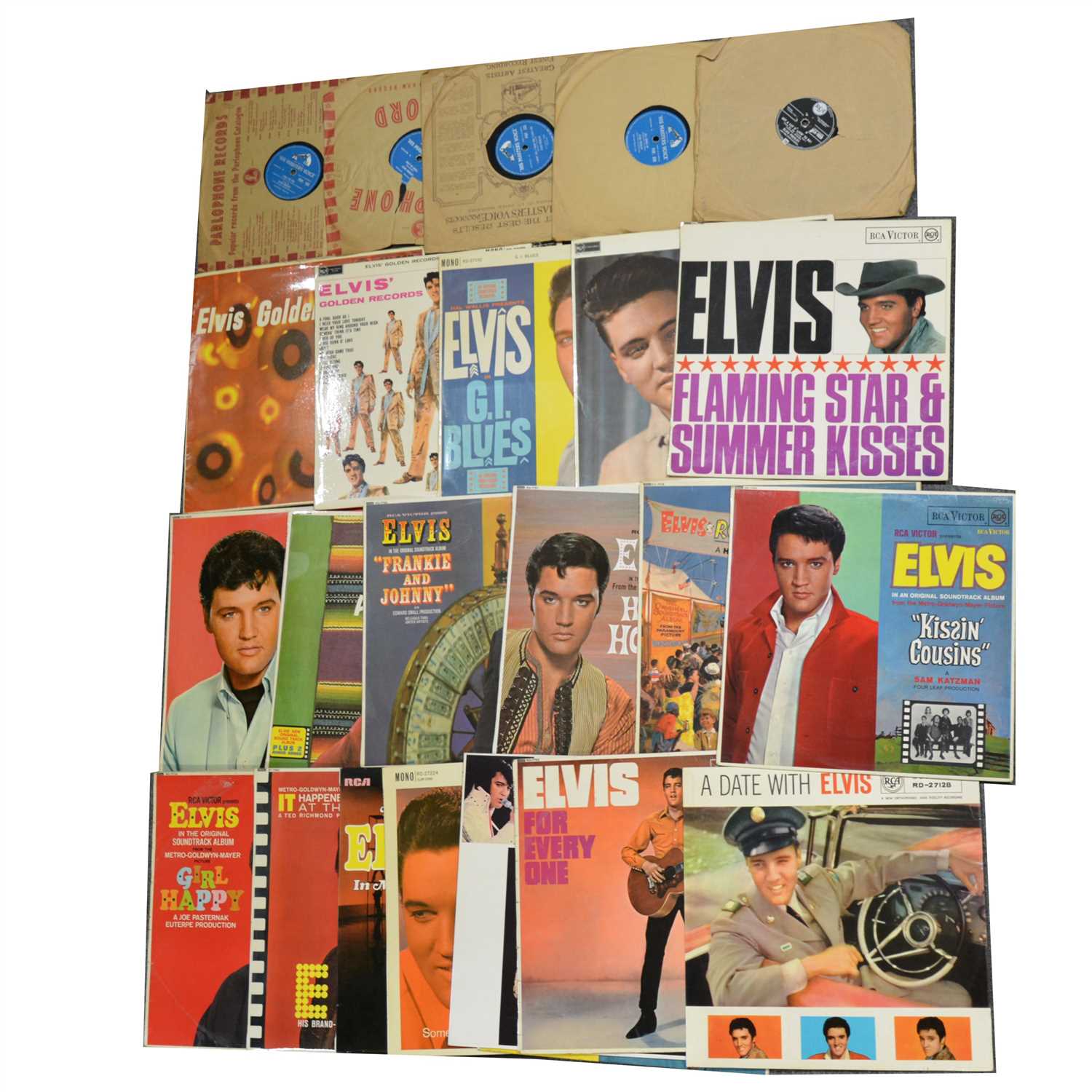 lige Glow Når som helst Lot 489 - Elvis Presley vinyl record collection;