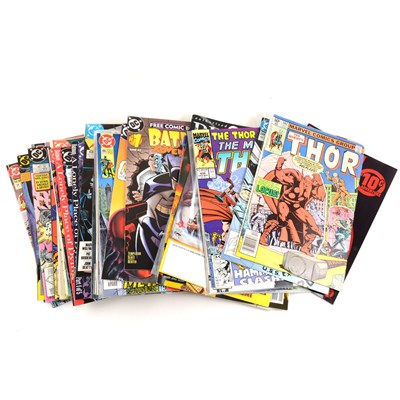 Lot 312 - Large Collection of US and British comics, many with free gifts.