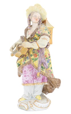 Lot 43 - A Meissen porcelain figure of a Malabar musician